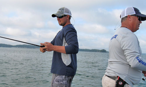 Rob Jordon fishing with Tom Branh