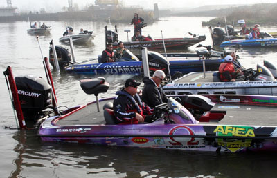 Ryan McMurtary with two Powerpoles that helps better boat control